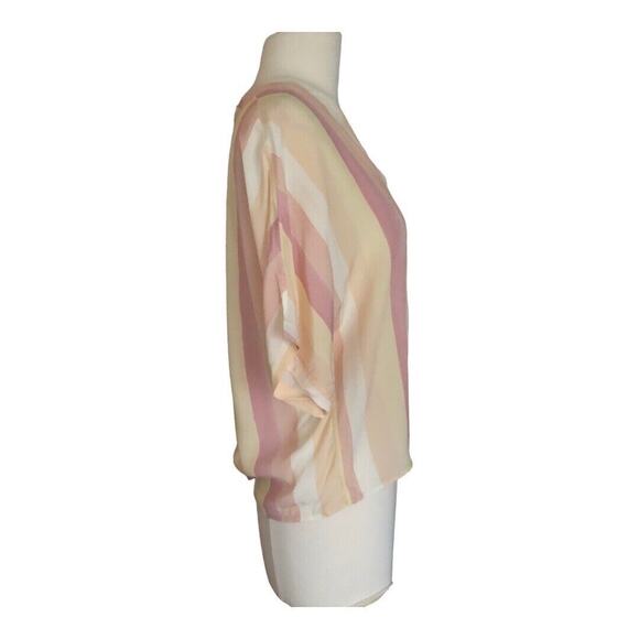 Rails NWT Women's Pacific Stripe Thea Tie Front Short Sleeve Top Size XS - Picture 3 of 12